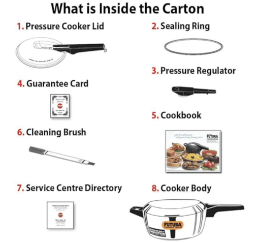 Futura Stainless Steel 4L Pressure Cooker Induction compatible - Image 2